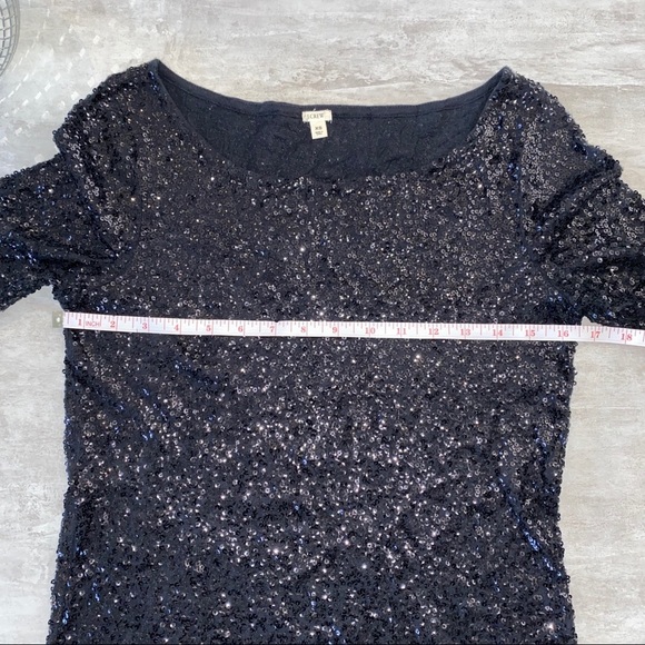 J. Crew Black Sequin Top - Picture 6 of 14